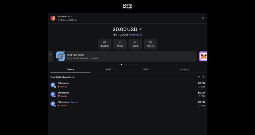 استكشاف محفظة MetaMask