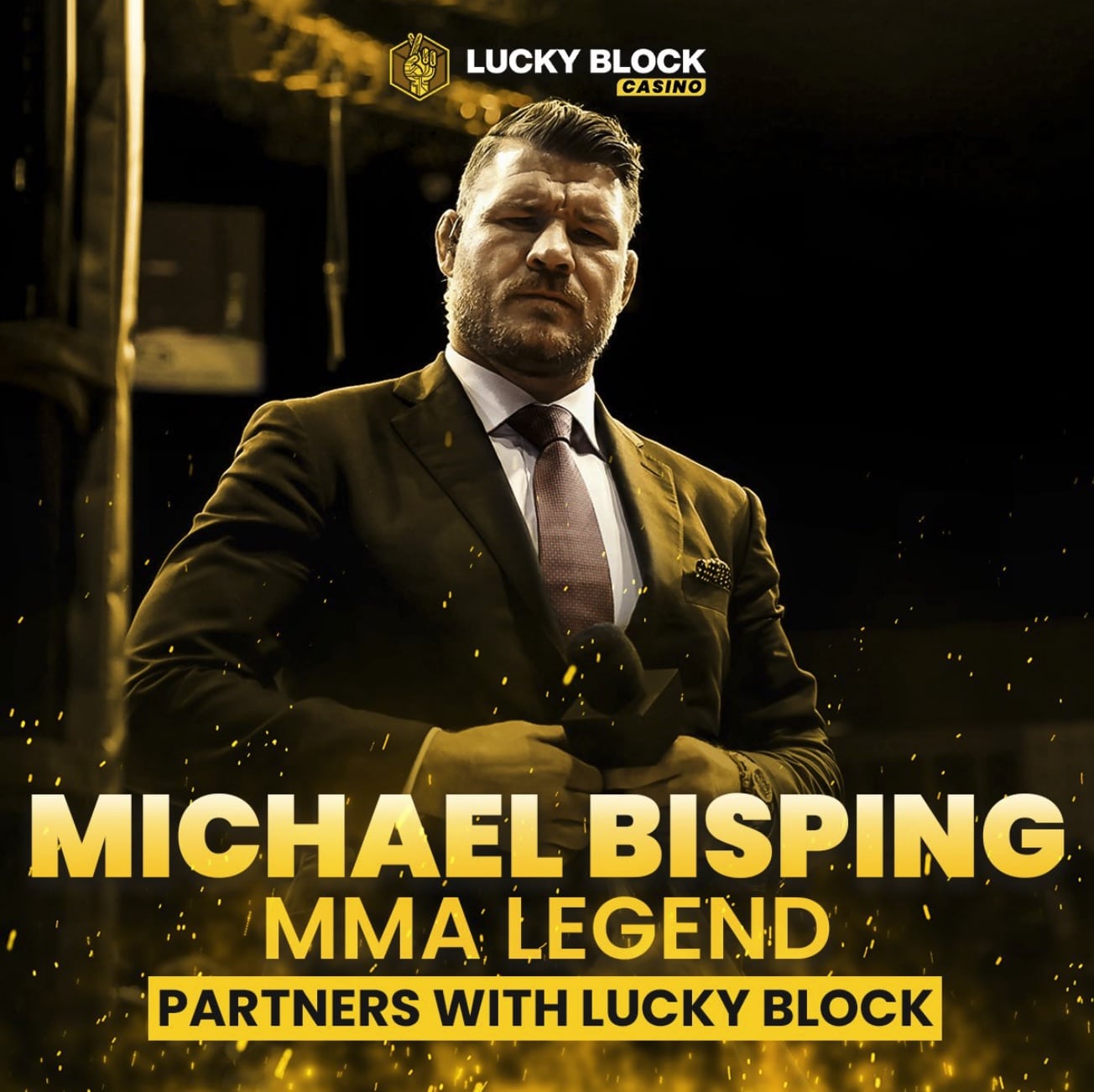 مايكل بيسبنغ يوقّع صفقة رعايةٍ مع كازينو Lucky Block