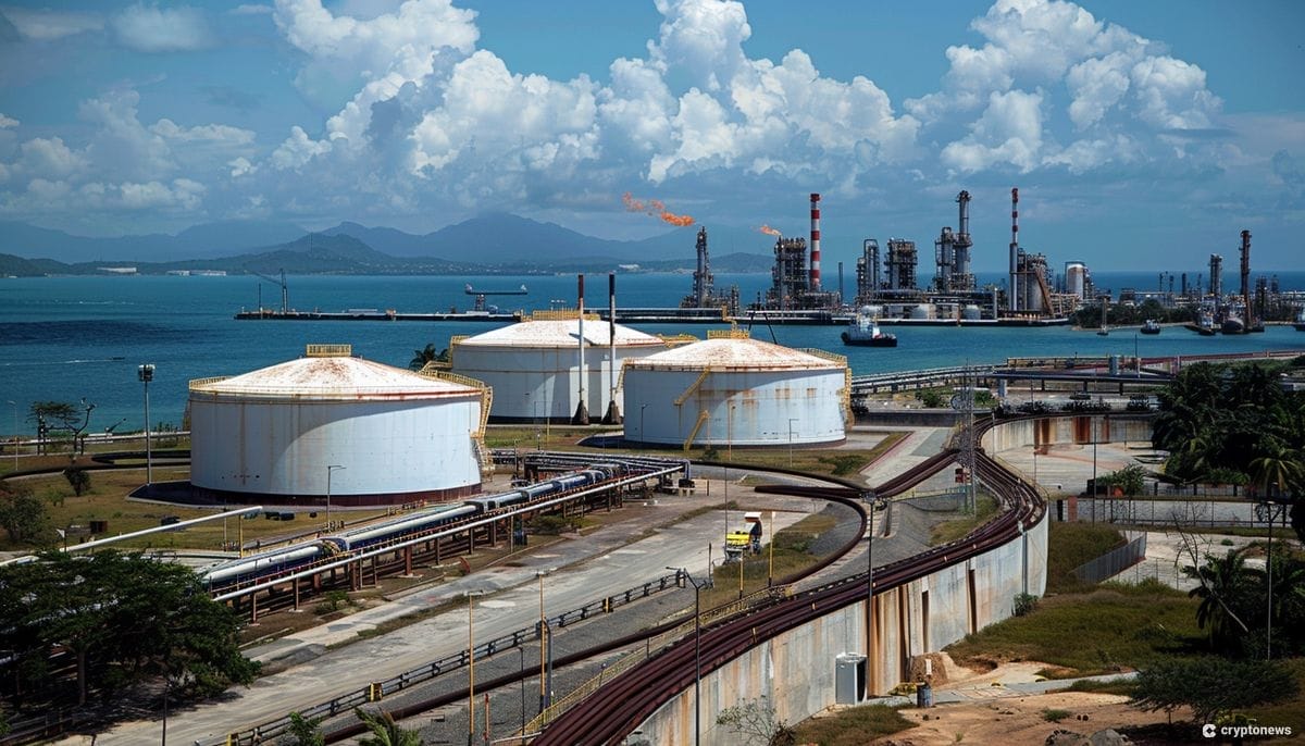 أحد مواقع تكرير النفط في فنزويلا