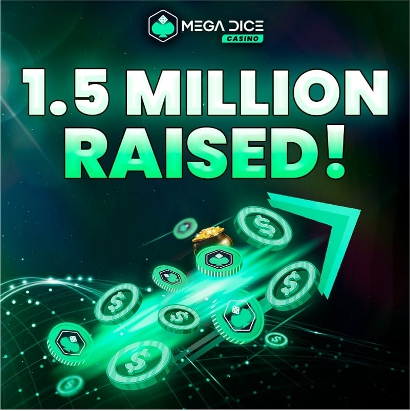 مشروع Mega Dice يعلن عن جمع 1.5 مليون دولار خلال اكتتاب عملة DICE