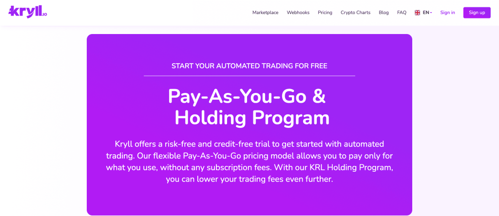 دعوة لتجربة نظام التداول التلقائي مجاناً على منصة Kryll