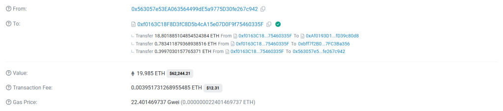 بيانات معاملة شراء عملات PEPU بعملات ETH