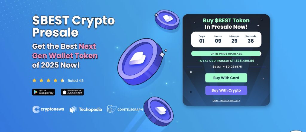 واجهة اكتتاب Best Wallet وأبرز بياناته