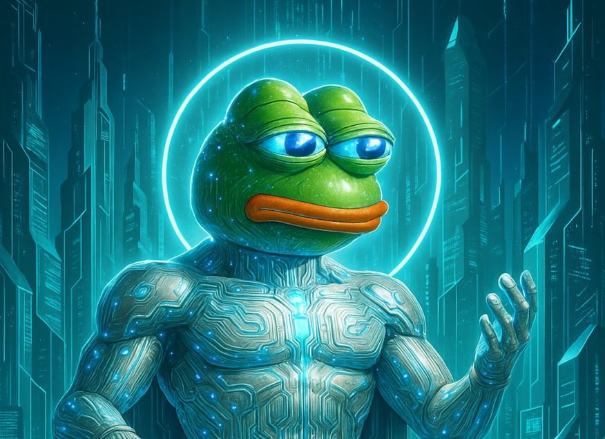 شخصية MIND of Pepe بجسم إلكتروني مضيئ