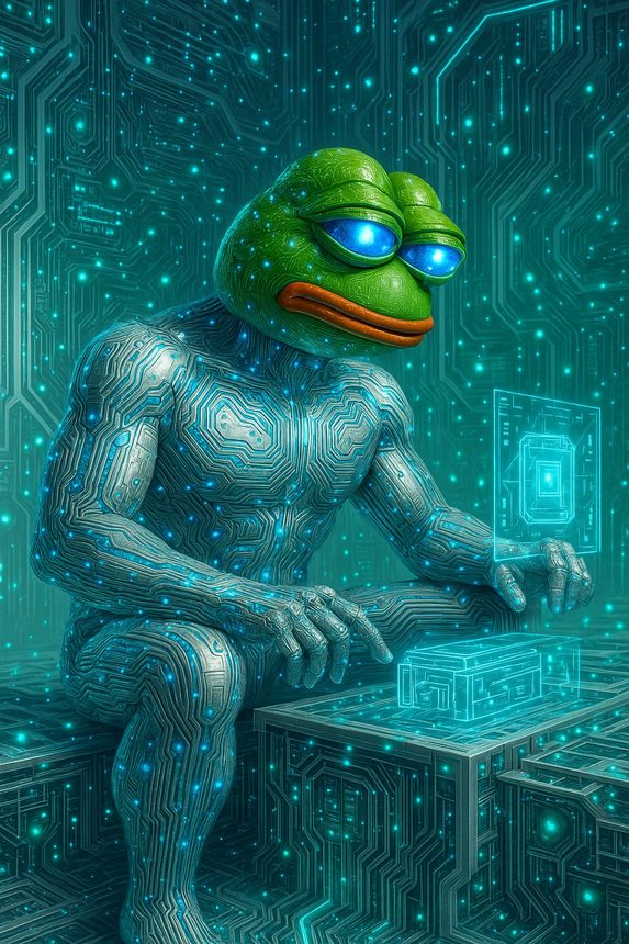 شخصية MIND of Pepe على هيئة بطل خارق
