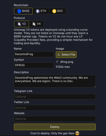 إضافة بيانات العملة في منصة Ape Store