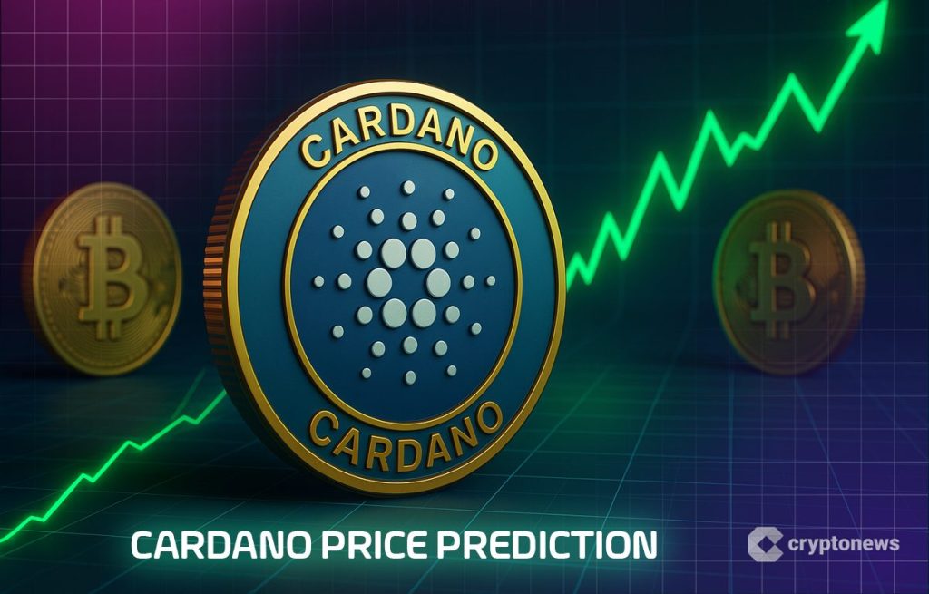Two bitcoin corner, with a rising arrow that penetrates the slogan