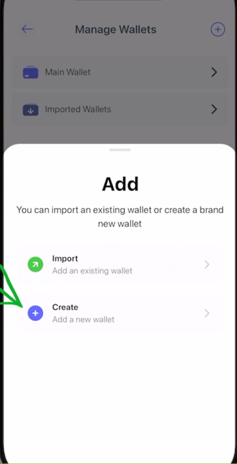 إنشاء محفظة إلكترونية USDT
