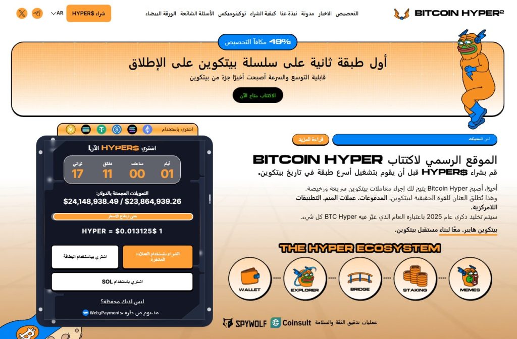 بيتكوين هايبر أحد أفضل عملات رقمية لها مستقبل