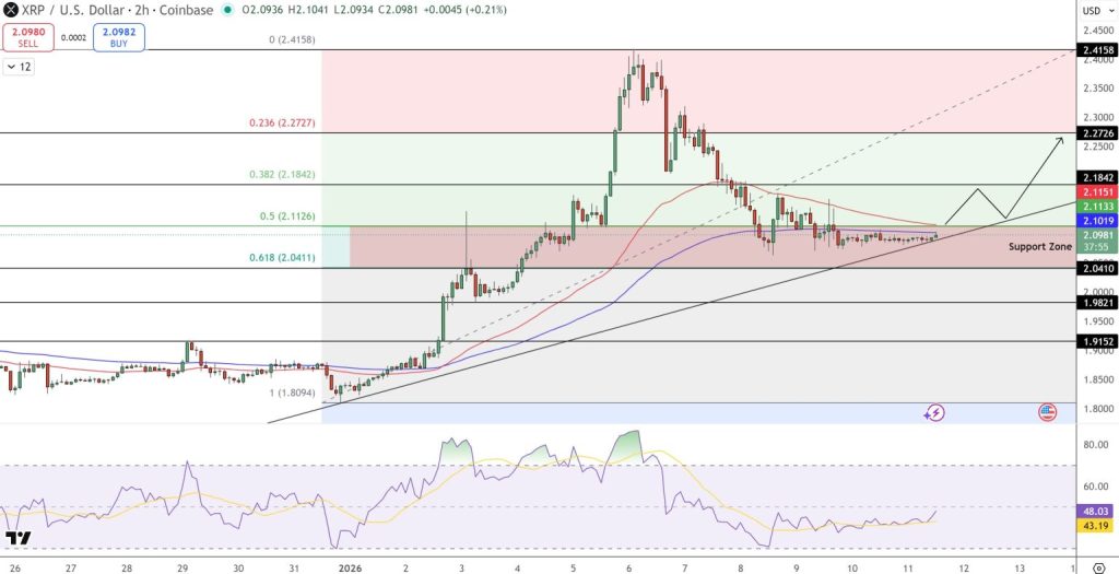 مخطط سعر XRP – المصدر: Tradingview