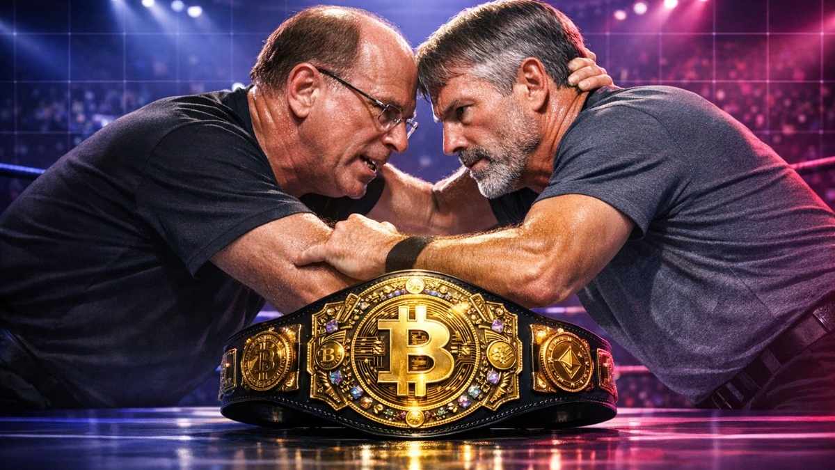 بيتكوين تتجاوز 78,000 دولار: صراع العمالقة يشتعل بين Strategy وبلاك روك